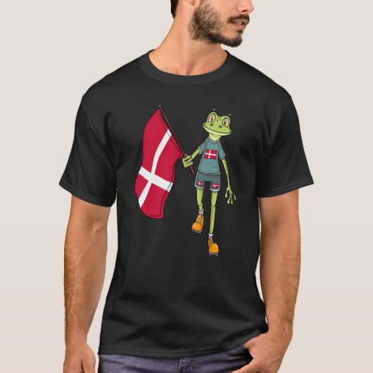 デンマーク ファン カエル Tシャツ (正面)