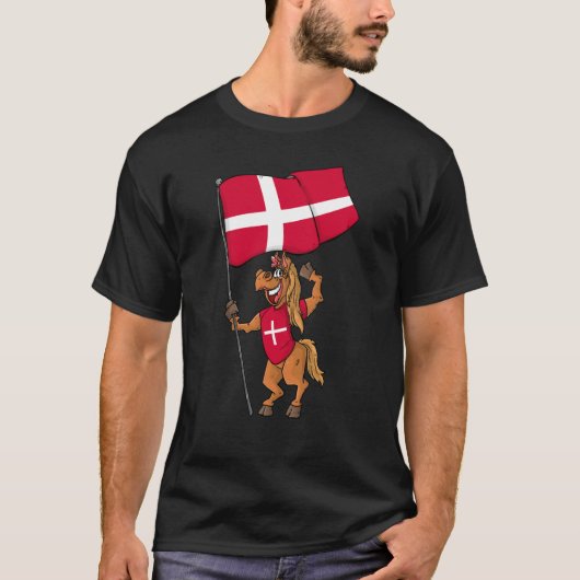 デンマーク ファン ホース Tシャツ (正面)