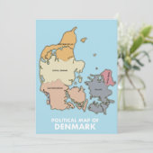 デンマーク・ポスターの政治地図 セーブザデート (スタンド正面)