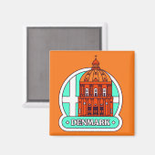 デンマーク マグネット (正面/裏面)