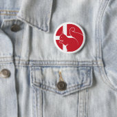 デンマーク・リス・デンマーク国立動物国旗 缶バッジ (インサイチュ)