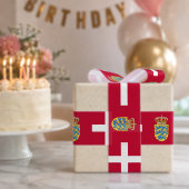 デンマーク リボン, エンブレム, 愛国心, デンマーク国旗 サテンリボン (誕生日)