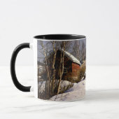 デンマーク，リレハンメルの冬の風景 マグカップ (左)