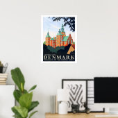 デンマーク、ローゼンボルグ城、中世ロマンス ポスター (ホームオフィス)