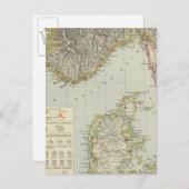 デンマーク、南ノルウェー ポストカード (正面/裏面)