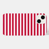 デンマーク 国旗 ストライプ 国 縦縞 赤 白 Case-Mate iPhoneケース (裏面 (横))