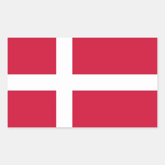 デンマーク 長方形シール (正面)