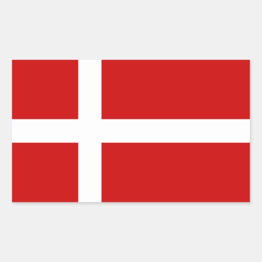 デンマーク 長方形シール (正面)