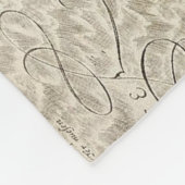 デンマーク(1596年)のヴィンテージの地図 フリースブランケット (角)