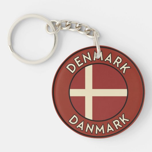 デンマーク Danmark キーホルダー (正面)