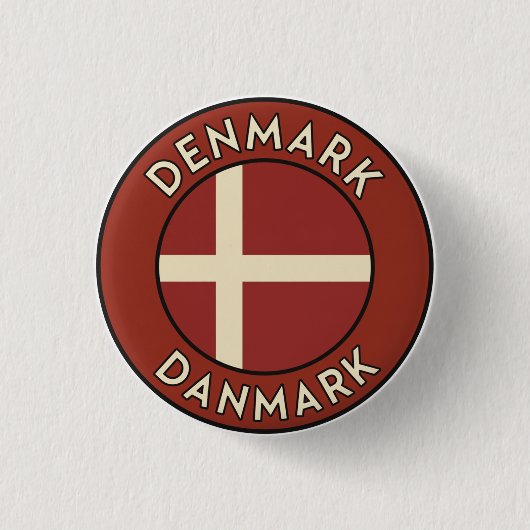デンマーク Danmark  缶バッジ (正面)