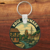 デンマーク Køge 旧市街 キーホルダー (正面)