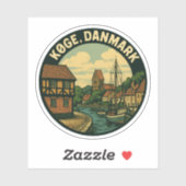 デンマーク Køge 旧市街 シール (シート)