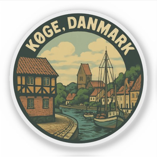 デンマーク Køge 旧市街 シール (正面)