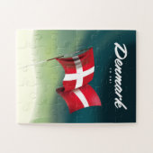 デンマーク「To ski」旅行ポスター ジグソーパズル (横)