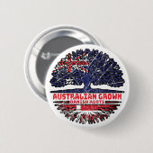 デンマークAustralianオーストラリアの木の根 缶バッジ (正面&裏面)
