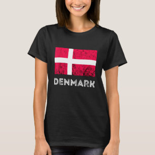 デンマークDannebrogデンマーク国旗DanskルーツデンマークP Tシャツ