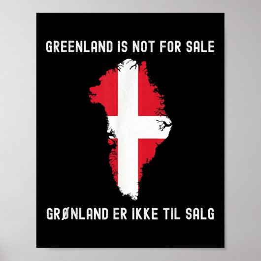 デンマークGreenland Not For Sale翻訳デンマーク ポスター (正面)