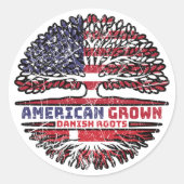 デンマークUSアメリカ合衆国アメリカ合衆国統一された州ツリー ラウンドシール (正面)