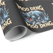 デンモーヒッポモーに乗おもしろいる ラッピングペーパー (ロールコーナー)