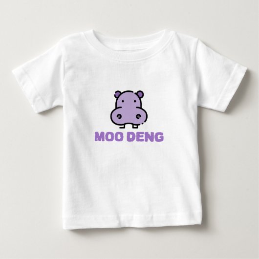 デンモーベビーヒッポ ベビーTシャツ (正面)