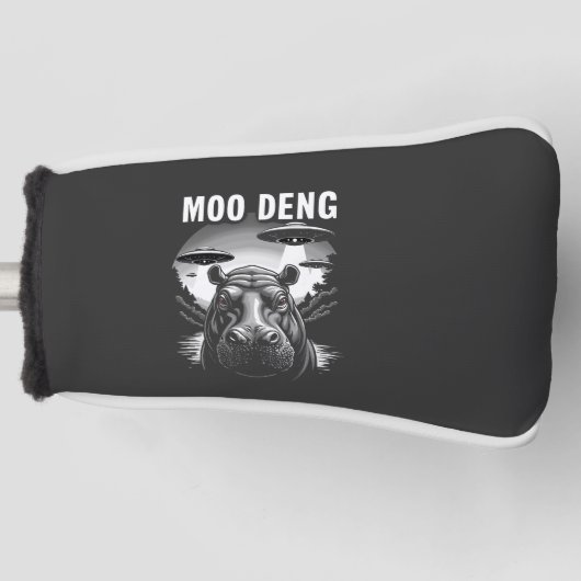 デンモーベビーピグミーヒッポUFOエイリアン ゴルフヘッドカバー (正面)