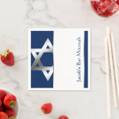 デヴィッドの海軍と銀の星バー(ユダヤ教の)バル・ミツバー スタンダードカクテルナプキン (インサイチュ)