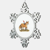 デヴィッドザ格言ウッドランドフォレストフレンズ スノーフレークピューターオーナメント (右)