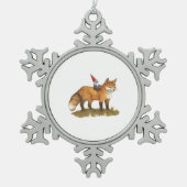 デヴィッドザ格言ウッドランドフォレストフレンズ スノーフレークピューターオーナメント (正面)