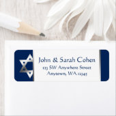 デヴィッド差出人住所の海軍と銀の星 ラベル (インサイチュ)