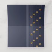 デヴィッド座席表の海軍とゴールデンスター プレイスカード (内部開封)