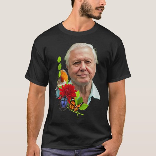 デヴィッド・アッテンボロー Tシャツ (正面)