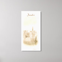 デヴィッド・オールドシティ・エルサレム・イスラエル絵画・アート キャンバスプリント