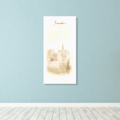 デヴィッド・オールドシティ・エルサレム・イスラエル絵画・アート キャンバスプリント (インサイチュ (ウッドフロア))