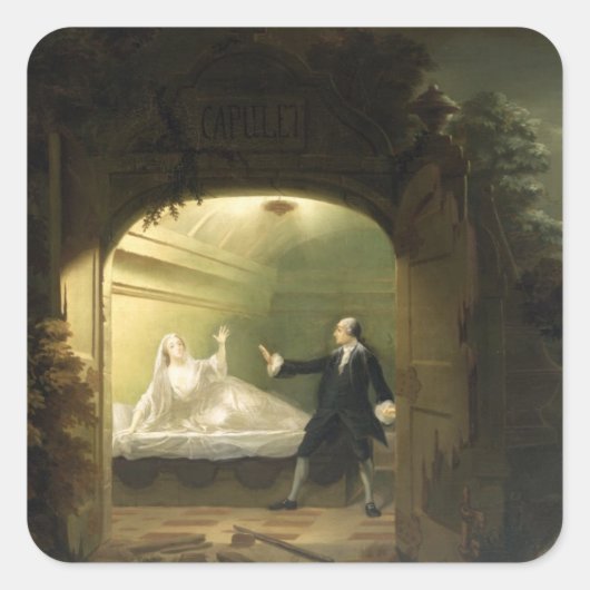 デヴィッド・ガリック(1717-79)とジョージ・アン・ベラミー( スクエアシール (正面)