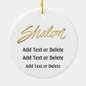 デヴィッド・シャロムのスター – SRF セラミックオーナメント (裏面)