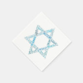 デヴィッド・ナプキンスのスター スタンダードカクテルナプキン (角)