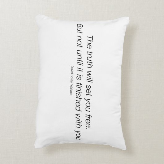 デヴィッド・フォスター・ウォレスの引用文の枕! アクセントクッション (裏面(縦))