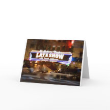 デヴィッド・レターマンの挨拶状と夜遅く