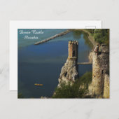 デヴィン城スロバキア旅行乙女タワー写真 ポストカード (正面/裏面)