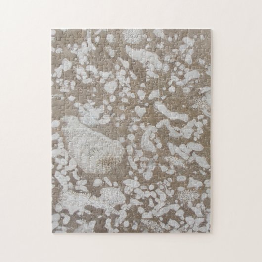 デヴォニア化石ブラウン&ホワイトパズル ジグソーパズル (縦)