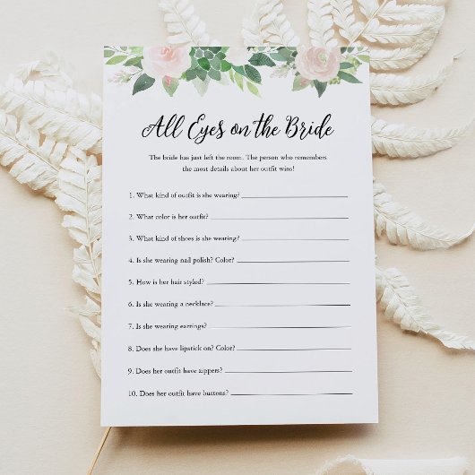 デヴォンオールアイズオンザブライドブライダルシャワーゲーム 招待状