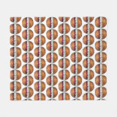 デヴォンシャースプリット英国ペストリーペストリー英国ベーキング フリースブランケット (正面(横))