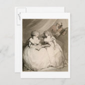 デヴォンシャー公爵夫人と妹のクーン ポストカード (正面/裏面)