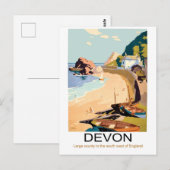 デヴォン海岸, イングランド ポストカード (正面/裏面)