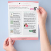 デヴォーショナルとオンラインリソースフライヤー チラシ (手)