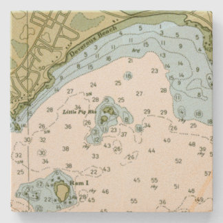 デヴルービーチマサチューセッツ州サンドストーンコースター ストーンコースター