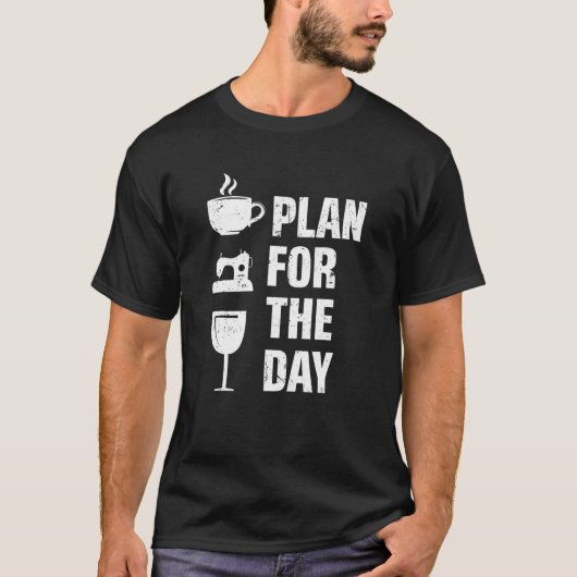 デーコーヒーマシン裁縫の計画 Tシャツ (正面)
