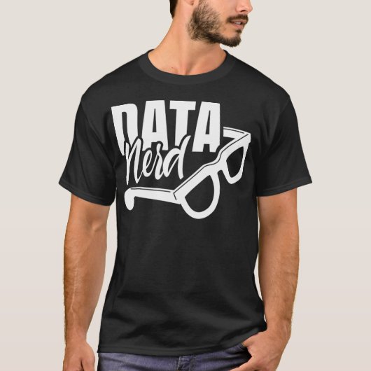 データおたく科学アナリスト分析ギーク Tシャツ (正面)