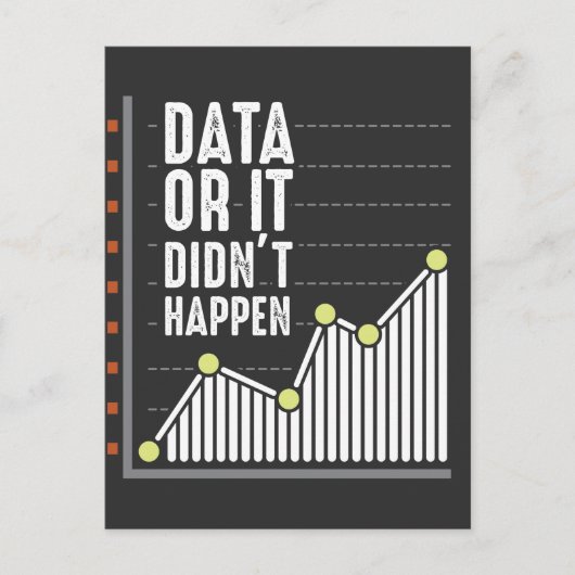 データおたく行動アナリスト統計学者 ポストカード (正面)